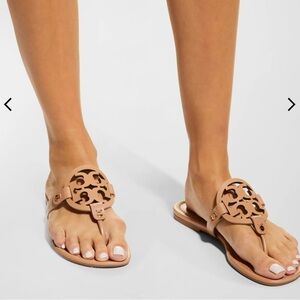 Tory Burch Light Makeup(Tan) Miller Sandals